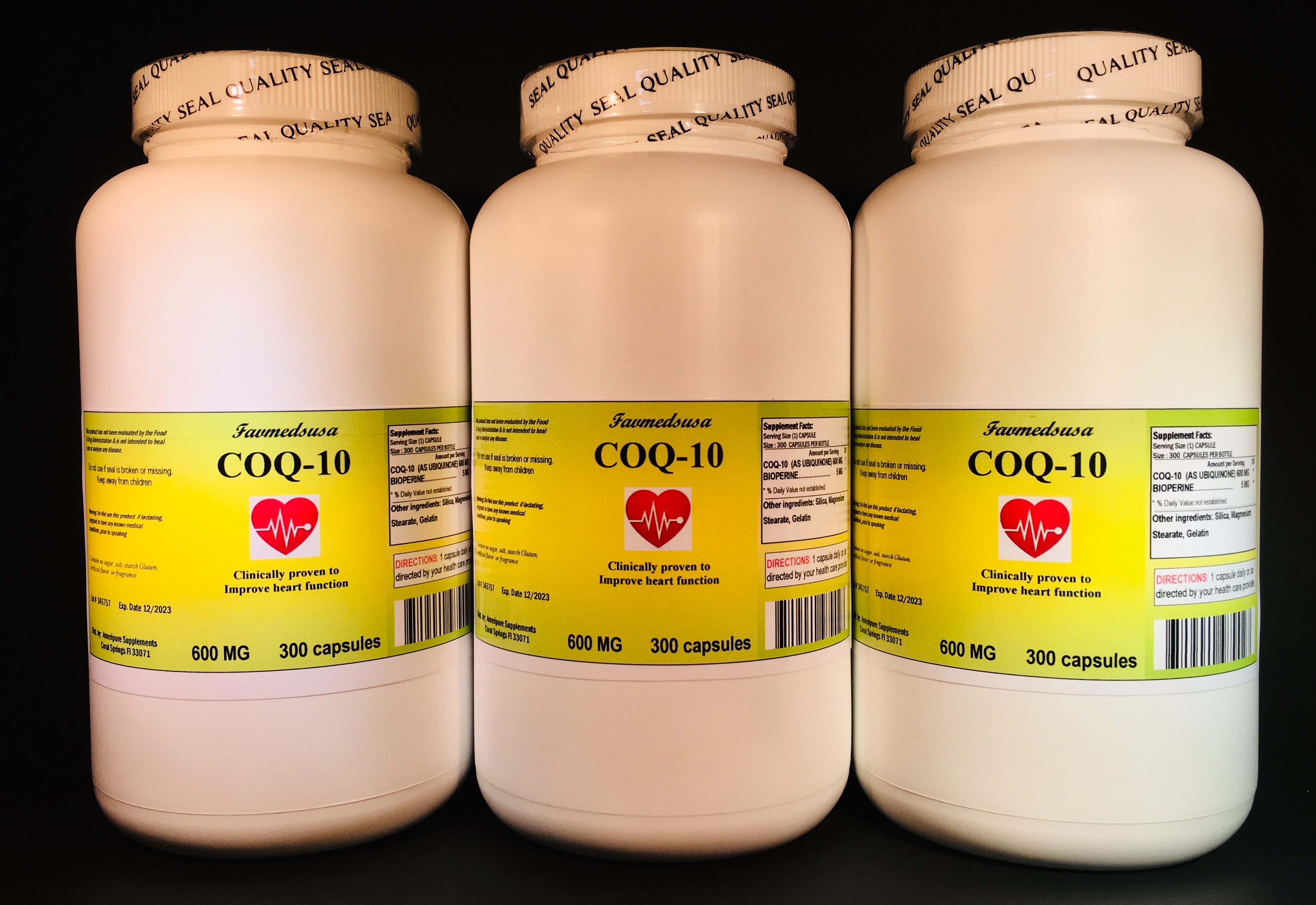 CoQ-10 600mg - 900 (3x300) capsules